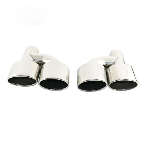 Tuyau échappement chrome argent en acier inoxydable de qualité supérieure style W204