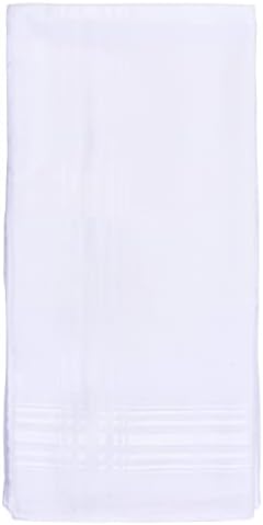 Imperial Men's Handkerchiefs, Extra Soft Banboo, Eco Friendly, White, Hankie, Pack of 13