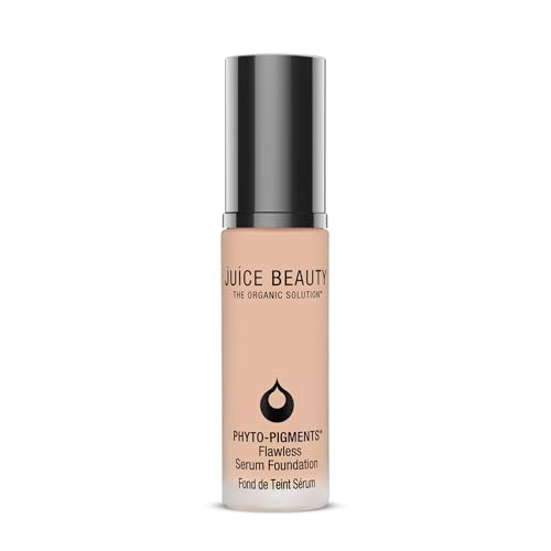 Juice Beauty Phyto-Pigments Flawless Serum Foundation - 05 Buff - 30 mL - Medium-to-Full, Long-Lasting Coverage - Reduces Look of Wrinkles + Pores - Vegan, Cruelty Free