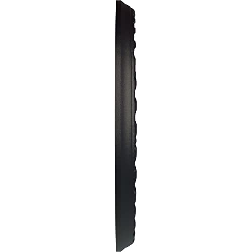 Image of Ekena Millwork CM11PMSGS 11-3 /8 inch x 3-5 /8 inch x 7 /8 inch Palmetto Ceiling Medallion, Steel Gray