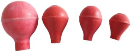 AI-Pipette Rubber Bulb Set Pack of 4 Small, Medium, Large & Extra Large/used for Pipettes/Laboratory used/Non‑Toxic Rapid Inflation Suction Ball/Strong Elasticity/Lab Equipment & Scientific Product