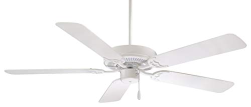 Minka-Aire F546-WH Contractor 42 Inch Pull Chain Ceiling Fan in White Finish Minka-Aire F546-WH Contractor 42 Inch Pull Chain Ceiling Fan in White Finish