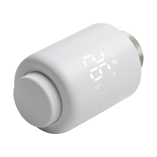 ZiStarlilife Termostato inteligente para radiador, válvula de radiador para ZigBee, termostato programable, control de voz, acceso remoto por aplicación, para configuración del radiador