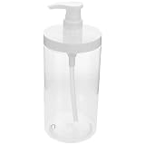 OATIPHO ディスペンサー ポンプボトル 大容量 1000ml クリア 透明 広口 詰め替えボトル シャンプー 洗濯洗剤 ボディソープ 液体専用