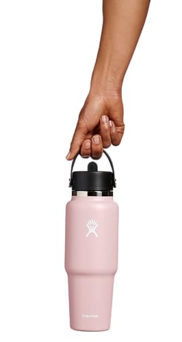 Hydro Flask Travel Water Bottle - Insulated Stainless Steel - Wide Straw Lid, Non Spill, Leakproof in 32 Oz Trillium - image 4