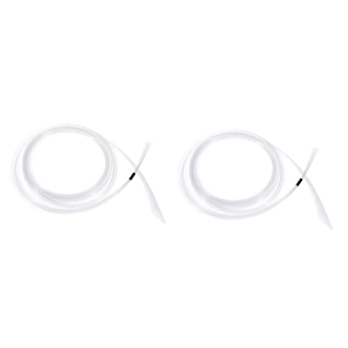 DOITOOL 2sets 2m Led Optical Fiber Light Decorative Curtain Lights Fiber Optic High Brightness Long Use Life 100pcs*2