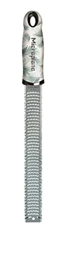 Image of Microplane Classic Printed Citrus Fruit Zester - Fine Grating for Citrus (Tropical Palm Print)