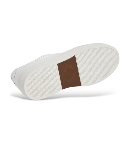 Hackett London Para Hombre. HMS200024 Zapatillas De Piel Hackney Class Blanco (43), Plano, Cordones, Casual - 4
