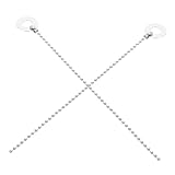 ERINGOGO Chaînes De Cymbales En Métal Argenté X2 Pour Batterie Jazz Et Acoustique, Acce...