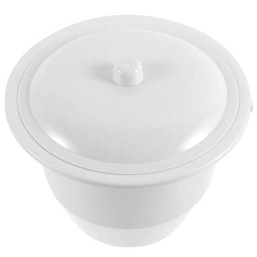 Pot à urine en plastique compact avec couvercle pour garçon et fille