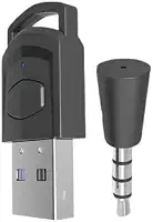 Adaptador de fone de ouvido sem fio, receptor para PS5, PS4 Game Console, PC Headset, Bluetooth 5.0.