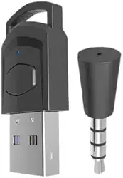 Adaptador de fone de ouvido sem fio, receptor para PS5, PS4 Game Console, PC Headset, Bluetooth 5.0.