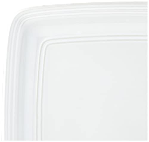 American Atelier Square Dinnerware Sets | White Kitchen Plates, Bowls, And Mugs | 16 Piece Stoneware Madelyn Collection | Dishwasher & Microwave Safe | 10.75 X 10.75 Service For 4 #TOP5