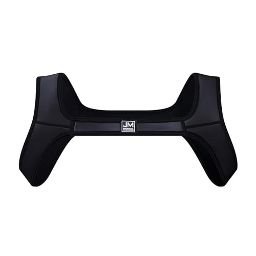 JOCKMAIL Uomo Petto Harness Spalla Uomini Neoprene Petto Harness Fitness Collare Collare Protezione Spalla, Nero , Large/X-Large