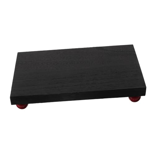 FRCOLOR Bandeja De Almacenamiento De Madera Maciza Para Tocador Bandeja Rectangular De Madera Para Perfumes y Cosméticos Organizador De Maquillaje Para Baño o Dormitorio