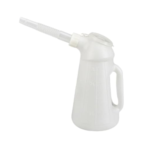 Oil Jug with Spout with Lid, Engine Oil Dispenser Jug,Oil Measuring Container for Automotive Fluids...