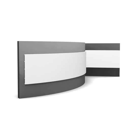 Plinthe SX207F Orac en polyuréthane prétraité flexible de 200cm pour finition murale - 5