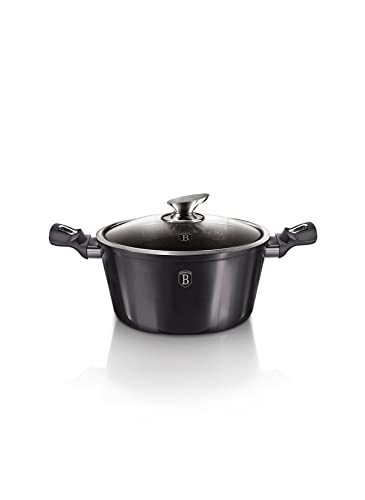 Casserole with lid, 24 cm, Metallic Line Carbon Pro Edition