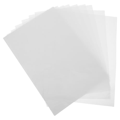 HORIALENCE 20 Hojas de Adhesivo Fusible Reutilizable de Tpu para Telas, Resistente al Calor, Adecuado para Coser y Manualidades, Láminas de Pegamento para Plancha