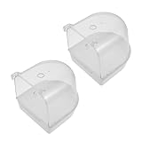 Housoutil 2 Piezas bañera de pájaro Lavabo de Ducha de Aves baño de Jaula de Loros Herramientas de Limpieza de Aves artículos de baño para Loros para pájaros Tina Accesorios pájaro Mascota