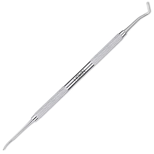 HOKIN Excavateur ongles - acier inoxydable Instrument pour nettoyer le lit de l'ongle - Lifter à double extrémité Cover