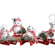 Décoration de Noël réaliste floquée pour égayer un intérieur terne