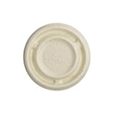 World Centric's 100% Biodegradable, 100% Compostable Bagasse/Wheat Fiber LID for 2 Ounce Bagasse Souffle Cups (Package of 600)