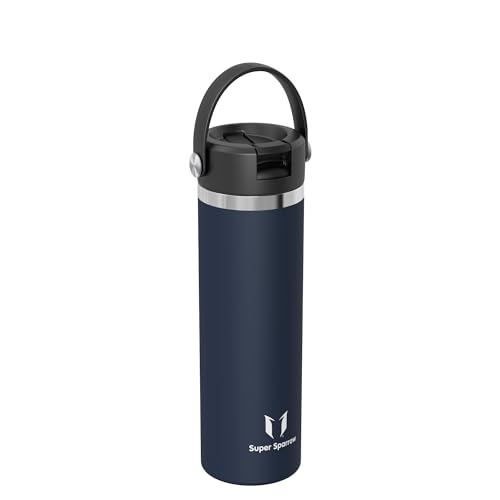 Sparrow Trinkflasche Edelstahl 750ml Thermosflasche mit Strohhalm Deckel – Ansicht 2