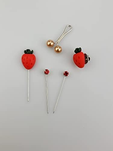 Image of MeiSie scarf pin set of 5 pcs /loop pin /hijab pin /stone hijab pin /brooche with tietack pin back