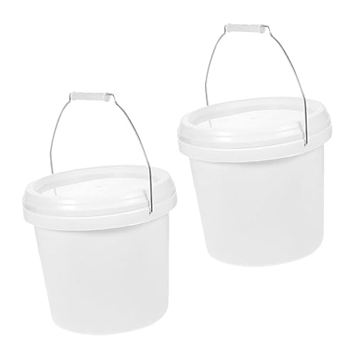 ORFOFE 2Pcs Multi Functional Color Mixing Bucket with Lid Paint Bucket for Liquid Storage and Transportation Tool for Various Industries