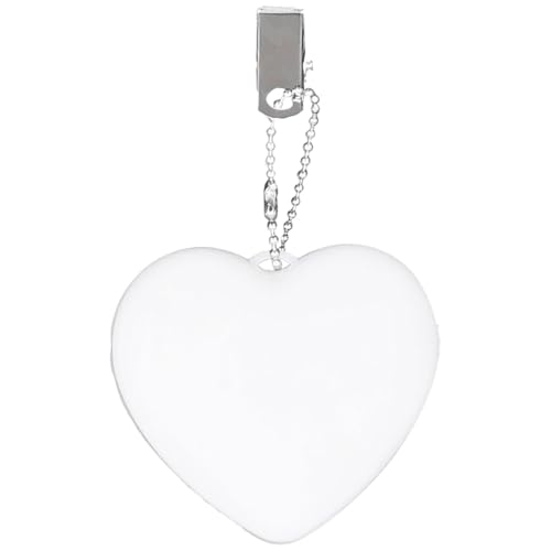 Huvqianu Luz de bolso, luz LED activada por tacto, lámpara con sensor creativo, linterna portátil pequeña, luces colgantes brillantes en forma de corazón, accesorio de bolso para mujer