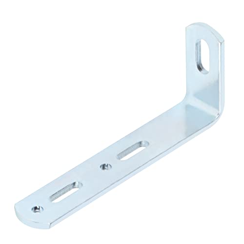 10 Stück Stahl Kippsicherung Bauwinkel 90x35x16mm Dicke 2,9mm Möbelverbinder Holzverbinder Montagewinkel Winkel Kohlenstoffstahl Verzinken Cover