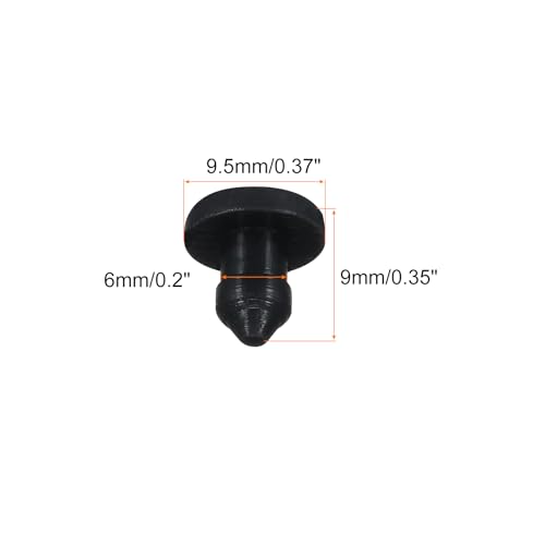Image of Snap in Locking Hole Plugs Rubber Panel Seal Cover Drilled Silicone Caps, [for Kitchen Rubber, Waterproof Sealing Plugs] - 6mm /0.2in /Black /10Pcs
