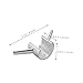 TOPPERFUN 2pcs Shower Rod Clamp Hook Abs No Drill Shower Pole Holder Bath Towel Hanger Bathroom Hanger Without Tools