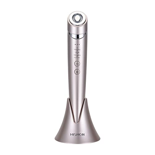 MiSMON Aparato Radiofrecuencia Facial,4 en 1 Masajeador Facial Electricoavanzados que utilizan tecnología de radiofrecuencia y pulso,3 nivel intensidades de microcorrientes,reducción de arrugas