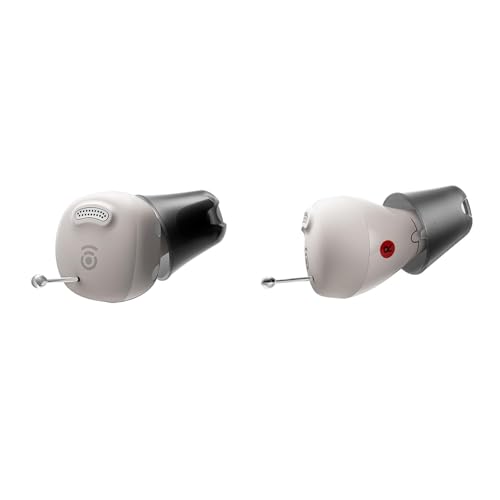 Cearvol Nano Amplificateur auditif avec Étui de Charge, Contrôle Tout-en-un, 3 Modes et 3 Programmes Sonores, Design Discret, Lumière Stellaire