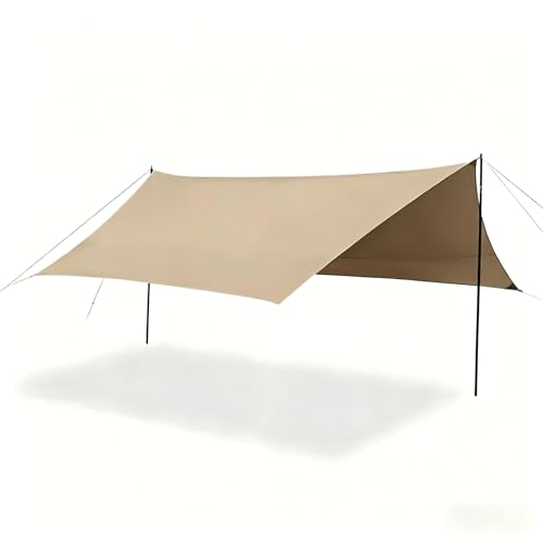 Camping Tarp with Poles & Retainer, 5x1FT