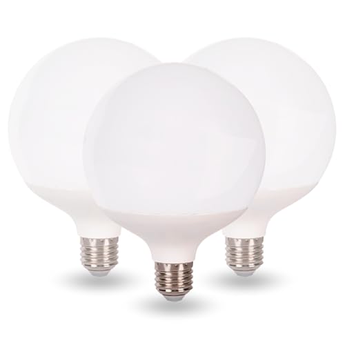 JANDEI, Pack of 3 G120 E27 18W LED Globe Light Bulbs, Ideal for Living Rooms Hallways, Kitchens, Bedrooms - Image 4