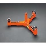 エスコ 950mmケーブルドラム用ローラー(脚部スライド式) EA632AE-2