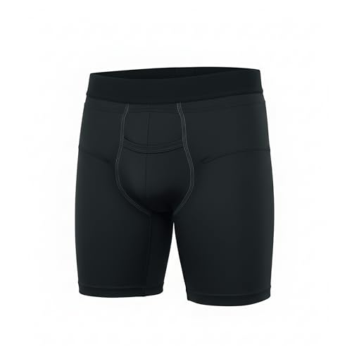 Hernia Compression Shorts with Adjustable Support Pads for Inguinal, Groin,