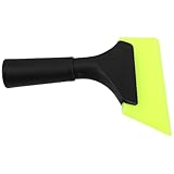 NUOBESTY Kleiner Auto Fensterabzieher mit Rutschfestem Kunststoffgriff Weicher Gummilippe für Wasserentfernung und Reinigung von Scheiben Vinylfolien und Tönungen Grüner Multifunktionaler