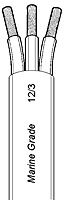 Ancor Triplex Cable Round 100' 16/3 Round Triplex Tinned Wire