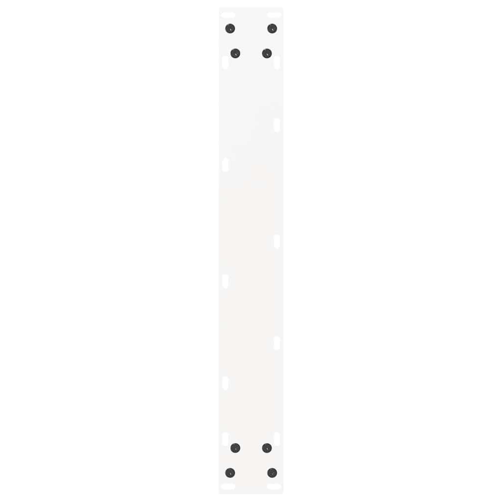 vidaXL Patas para Mesa de Bar en Forma de U (2 Unidades), Color Blanco, 60 x (90-91) cm, Acero