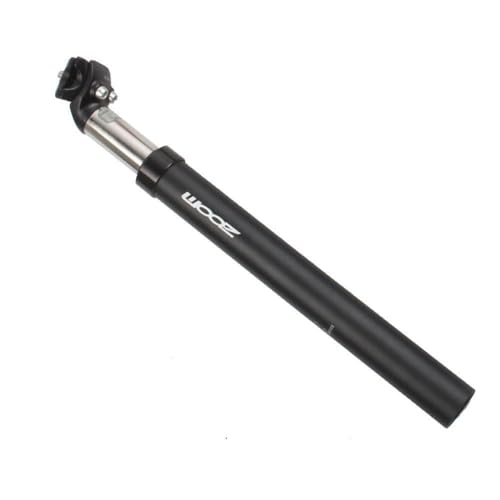 HESHUYAN Tija Sillin Tubo de Asiento con Amortiguador for Bicicleta de montaña, presión de Aceite, Varilla de Asiento de 31,6 a 27,2 mm Tija De SillíN(Silver Black 31.6)