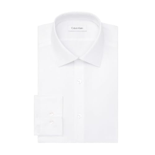 Calvin Klein Men's Dress Shirt Non Iron Stretch Slim Fit Solid3