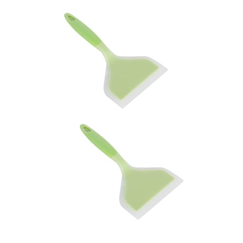 GRIRIW 2pcs Cooking Utensil Sets Non-stick Kitchen Utensils Frying Pan Accessories Silicone Spatula and Turner