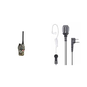 Midland G9 Pro Radio Ricetrasmittente Walkie Talkie Dual Band 40 Canali PMR446 e 69 Canali LPD 1 Ricetrasmettitore & C1497, Microfono con auricolare MA31-L PRO, Nero