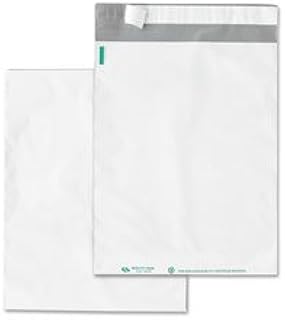 QUA Poly Envelopes- with Redi-Strip-No Perf.-14 in. x 17 in.-100-PK-White