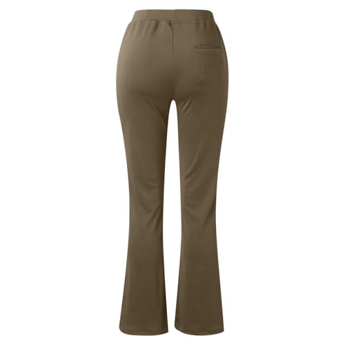 Liuzixuan Calça social feminina cintura alta 2024 roupas casuais de negócios 4 vias stretch bootleg