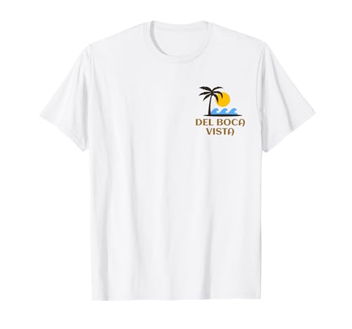 Del Boca Vista Retro Sunset Florida Vintage T-Shirt